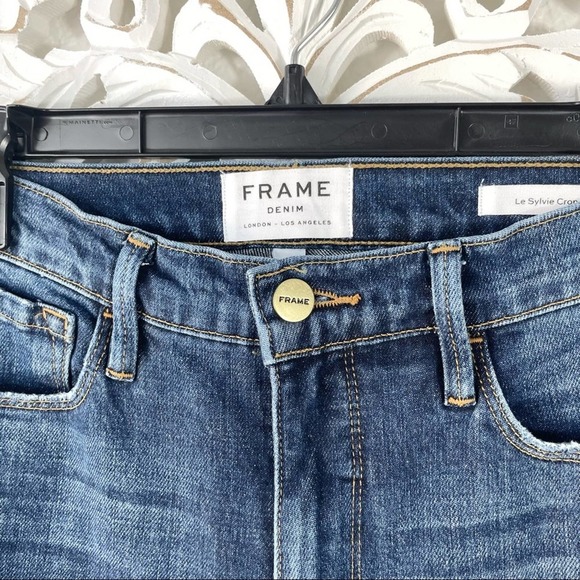 {Frame} Le Sylvie Crop Straight Jeans, Mellencamp, Size 26 - Picture 4 of 10